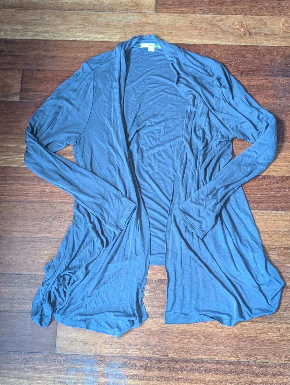 Boden Slate Blue Knit Cardigan Open Front